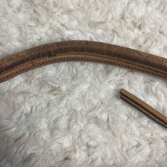 VINCE CAMUTO Toasted Tan / Light Brown Pebbled Leather Hobo Shoulder Bag - Picture 14 of 14